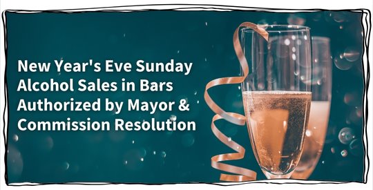 Champagne flutes with festive decorations