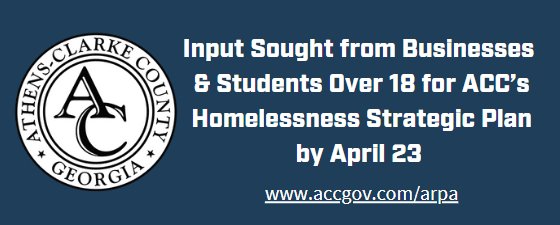 Input Sought from Businesses & Students Over 18 for ACC’s Homelessness Strategic Plan by April 23