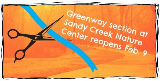 Orange duo-tone image of the North Oconee Greenway bridge