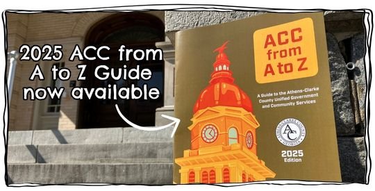 Copper colored A to Z guide featuring a bright orange illustration of the City Hall dome on the City Hall steps
