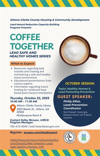 English version of the flyer for the Coffee Together learning series. 