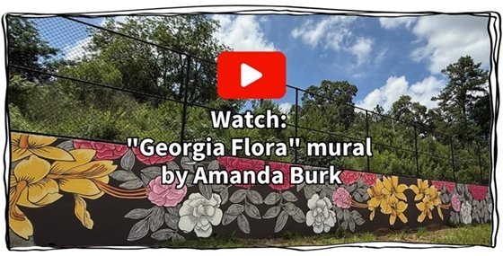 "Georgia Flora" mural video thumbnail