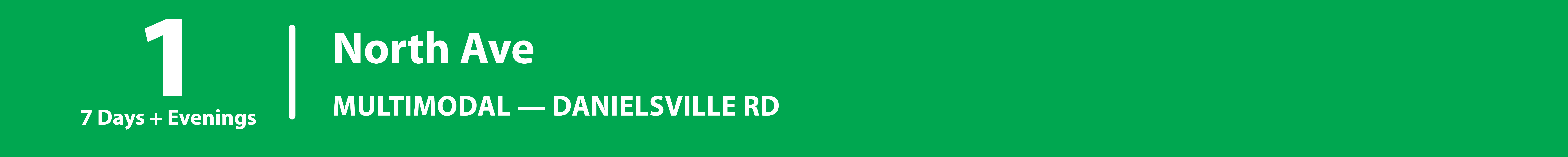 Route 1 schedule page header