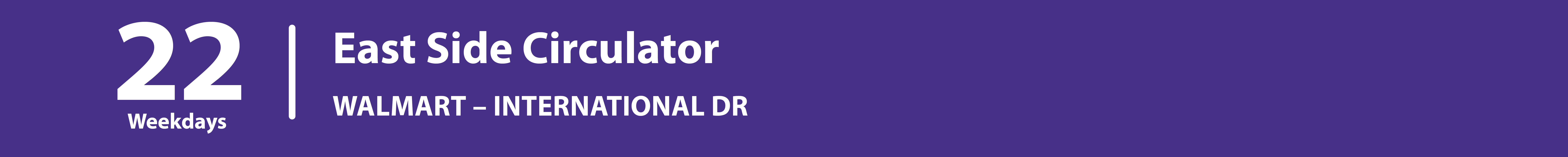 Route 22, East Side Circulator