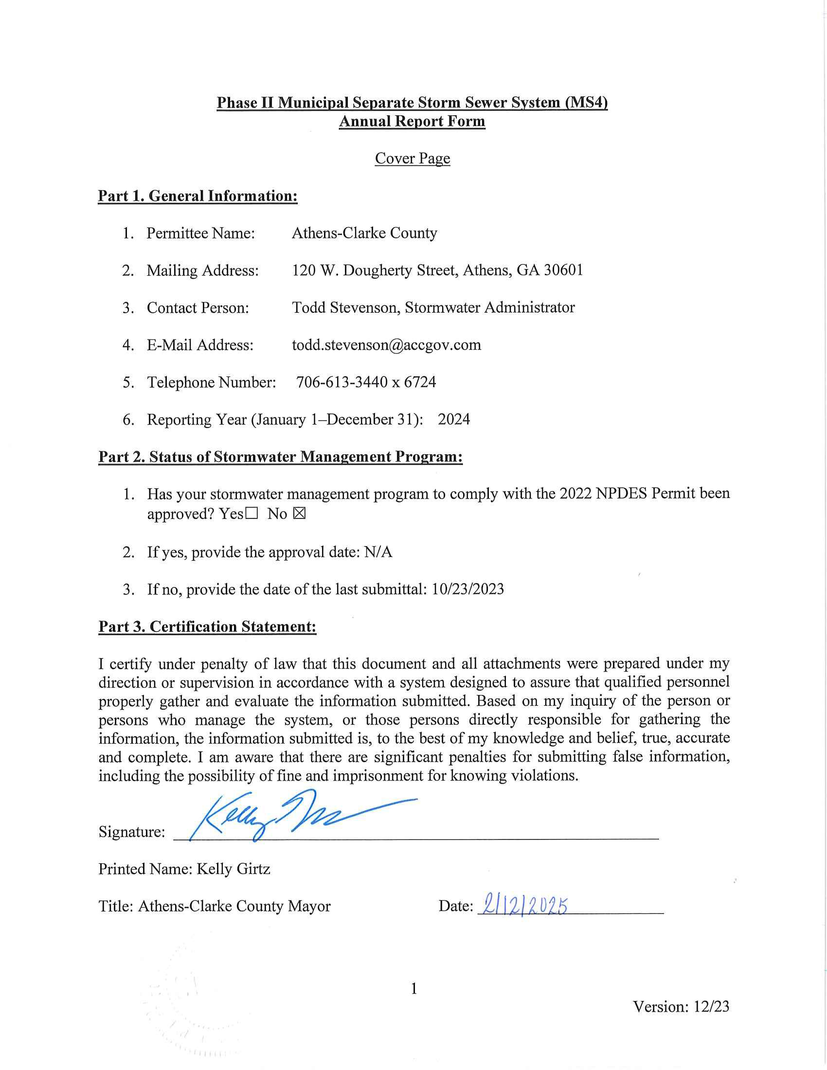 2024 Annual Report Cover