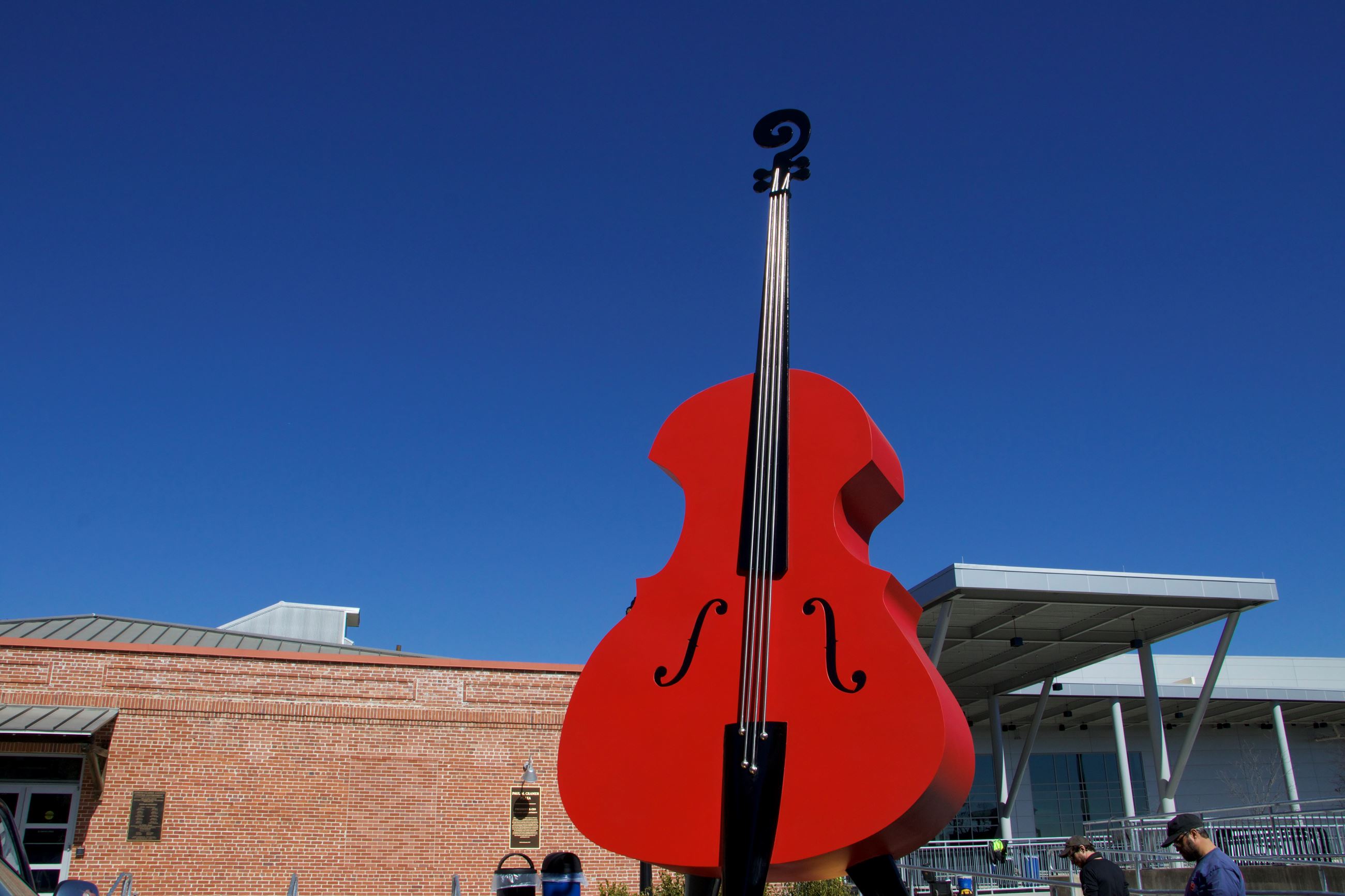 Red Bass outside Classic Center Arena