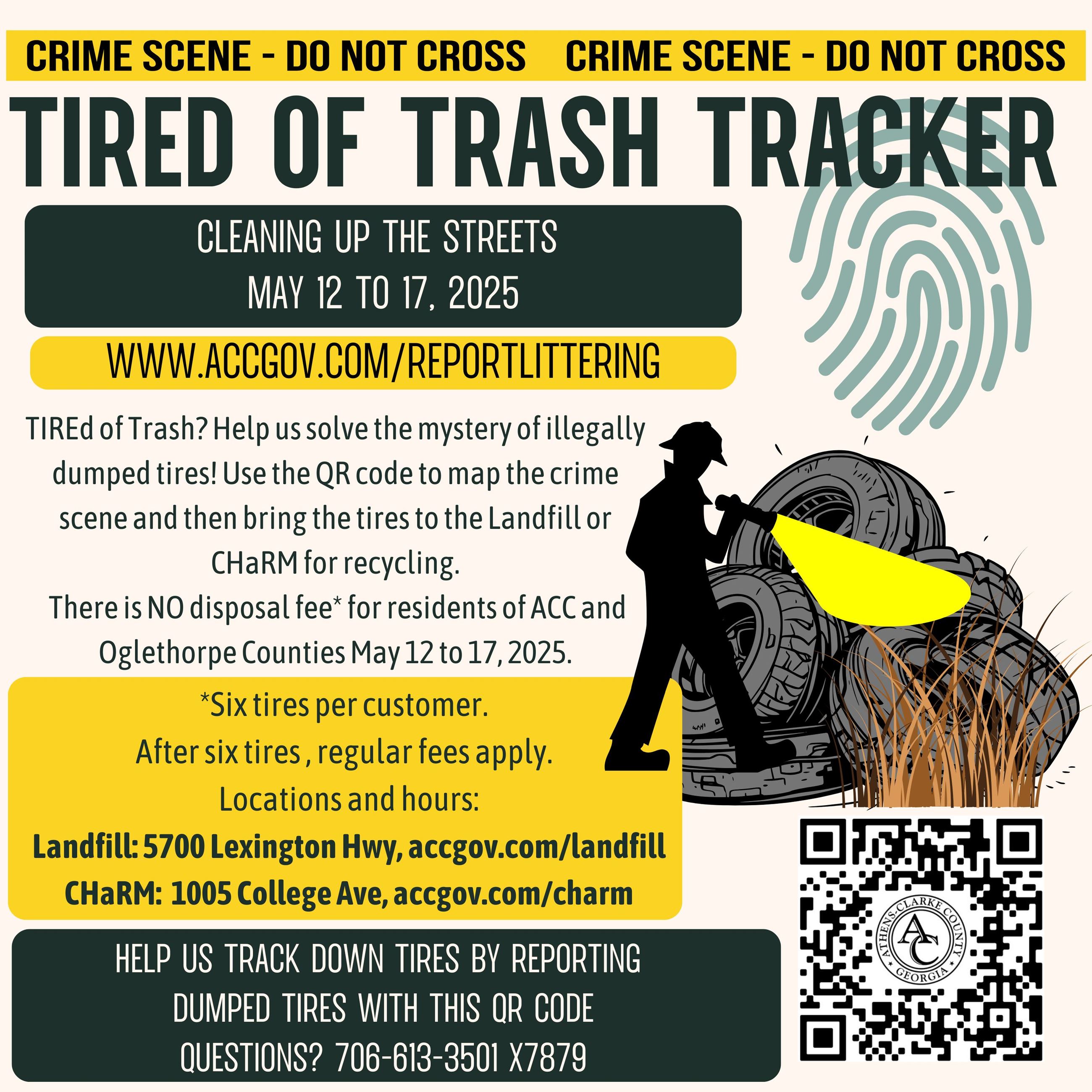 tired of trash tracker event 2025