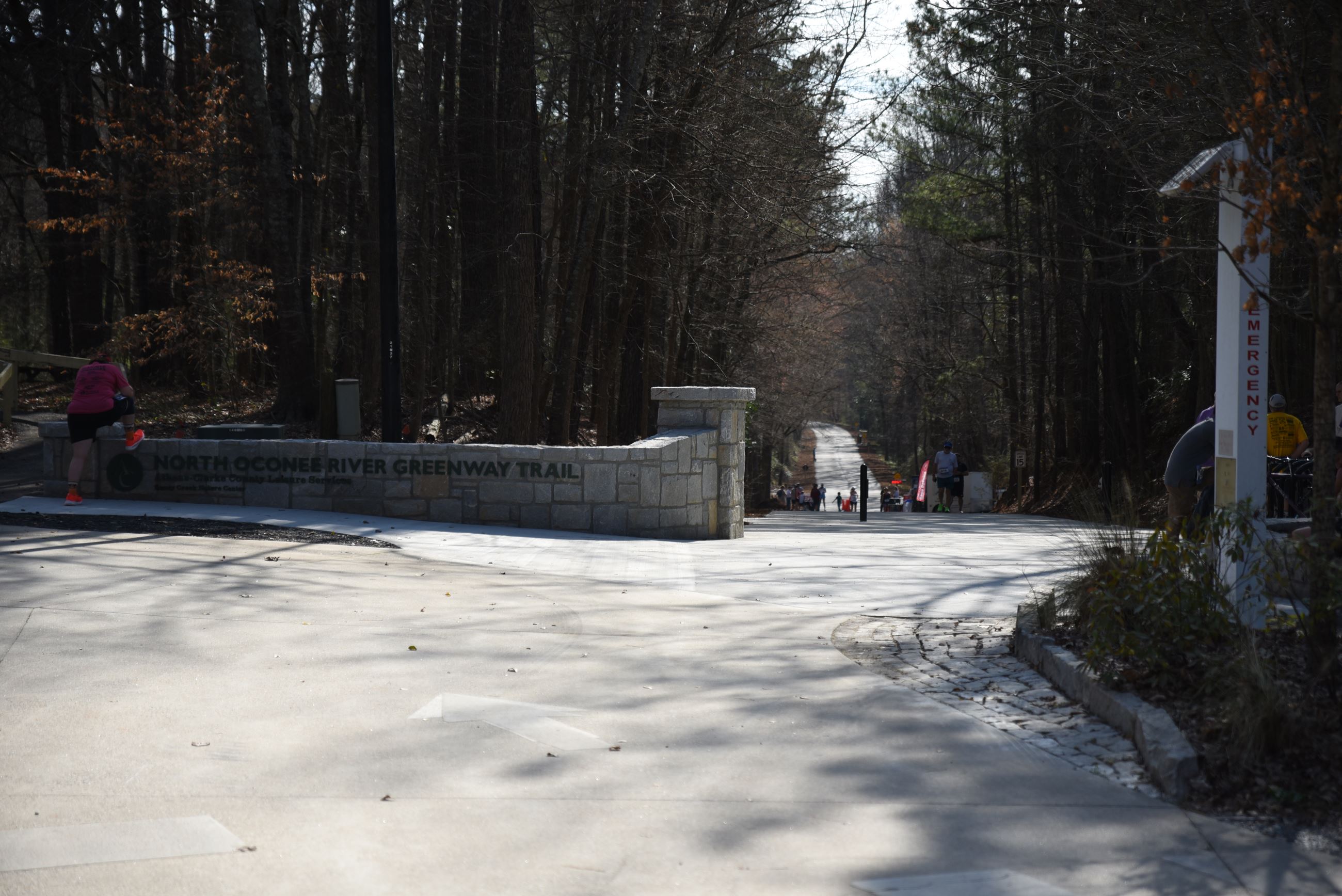 Greenway Trail section near Sandy Creek Nature Center and Walker Hall