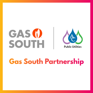 Gas South Partner Ship. Gas South Logo. AC Public Utilties Logo.