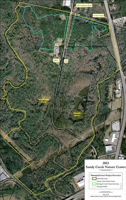 2013 Sandy Creek Nature Center- Overview with management zones