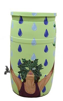 Alea Hurst - Untitled Barrel (Masked woman)