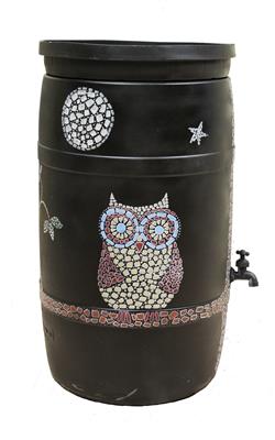 Cindy Jamison - Untitled Barrel (Athens Tech Owl)