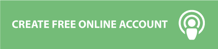 create account button green with white text