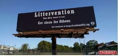 littervention billboards up 3