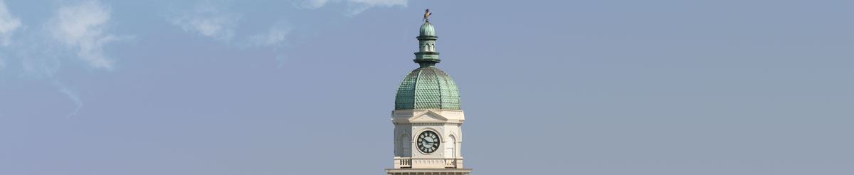 city hall dome banner