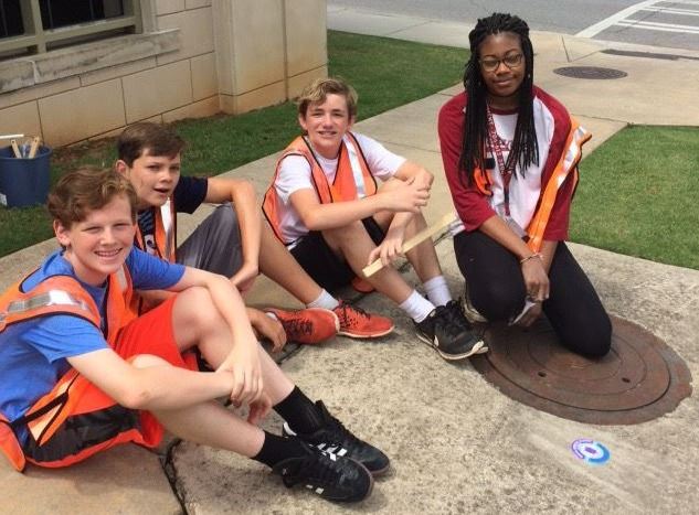 Teens in Action decaling session