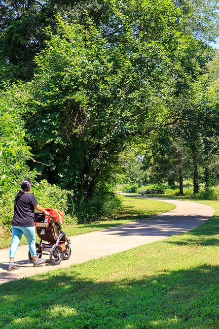 Stroller on Greenway