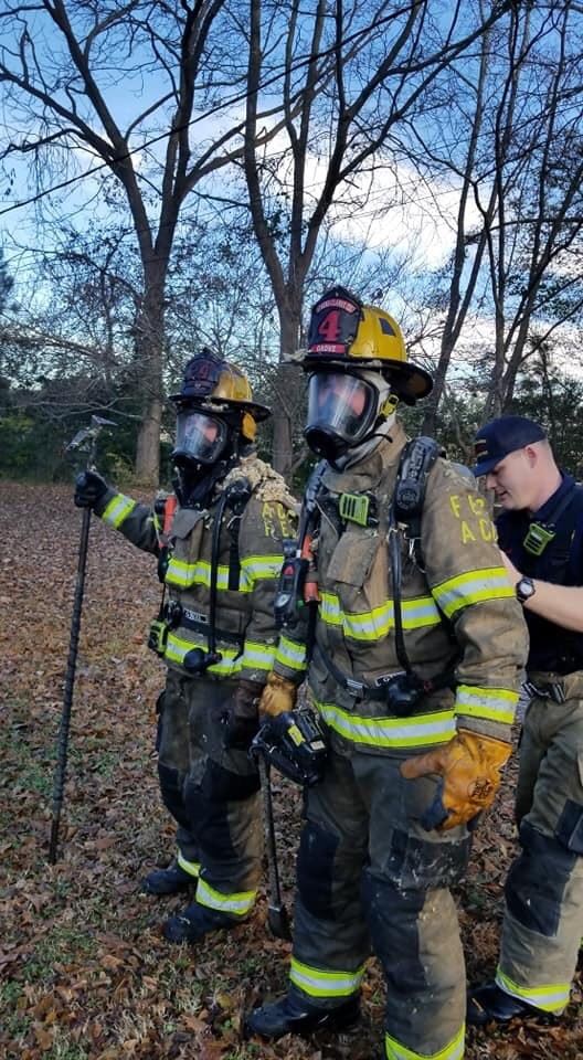 Breathing Apparatus on firefighter