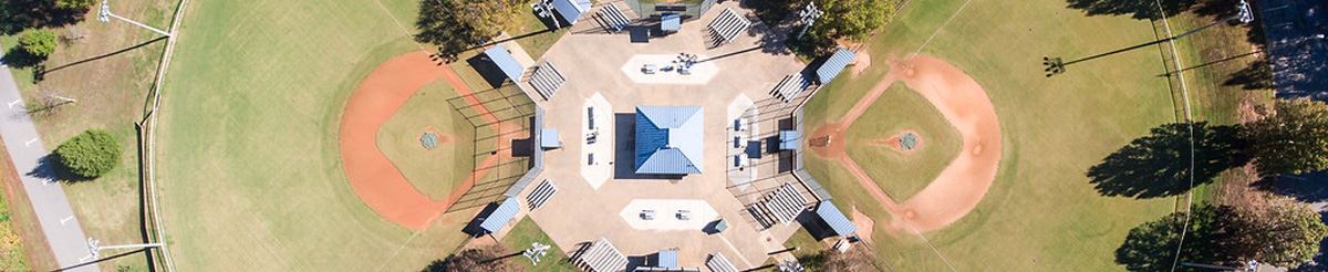 Aerial photo of baseball fields
