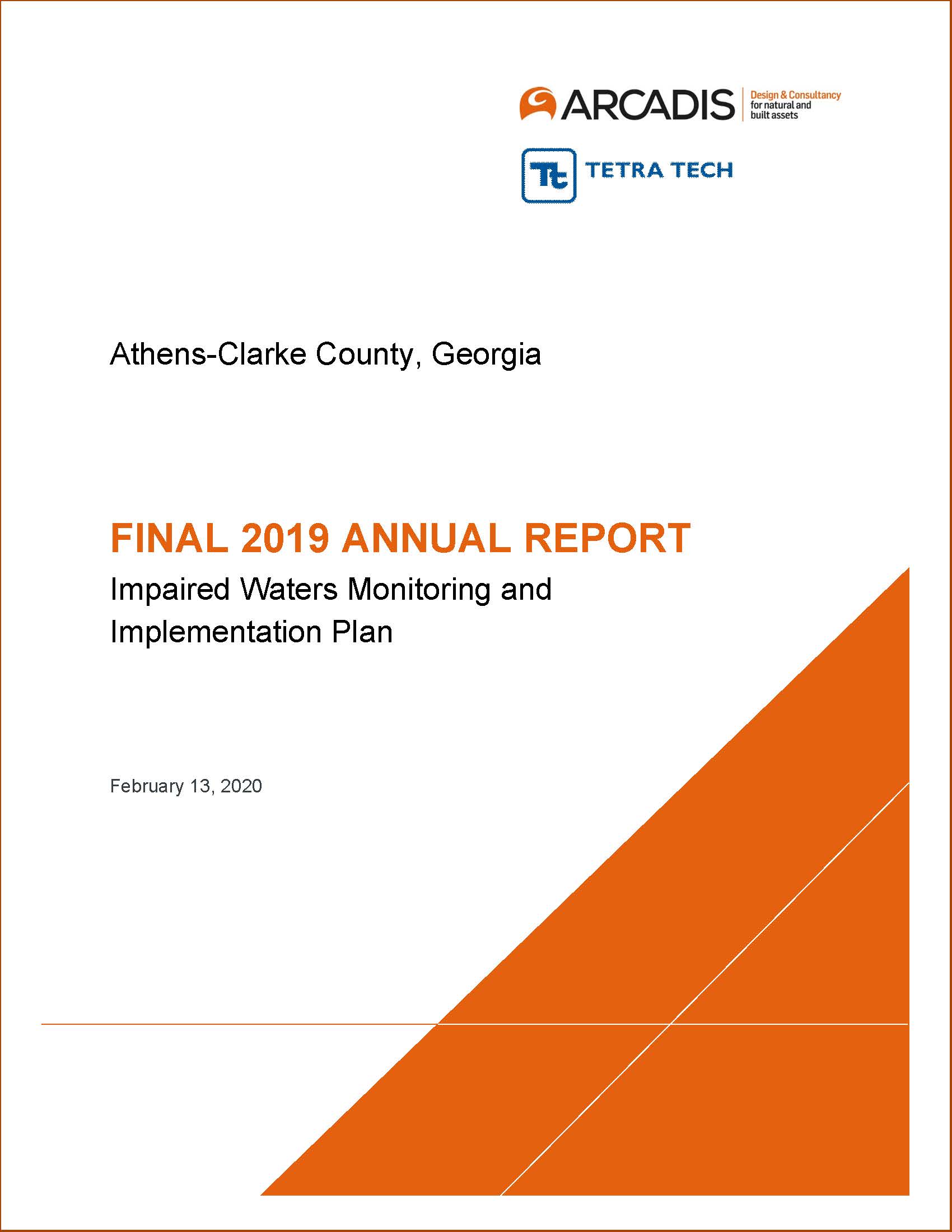 2019 Impaired Waters Annual Report Cover Page