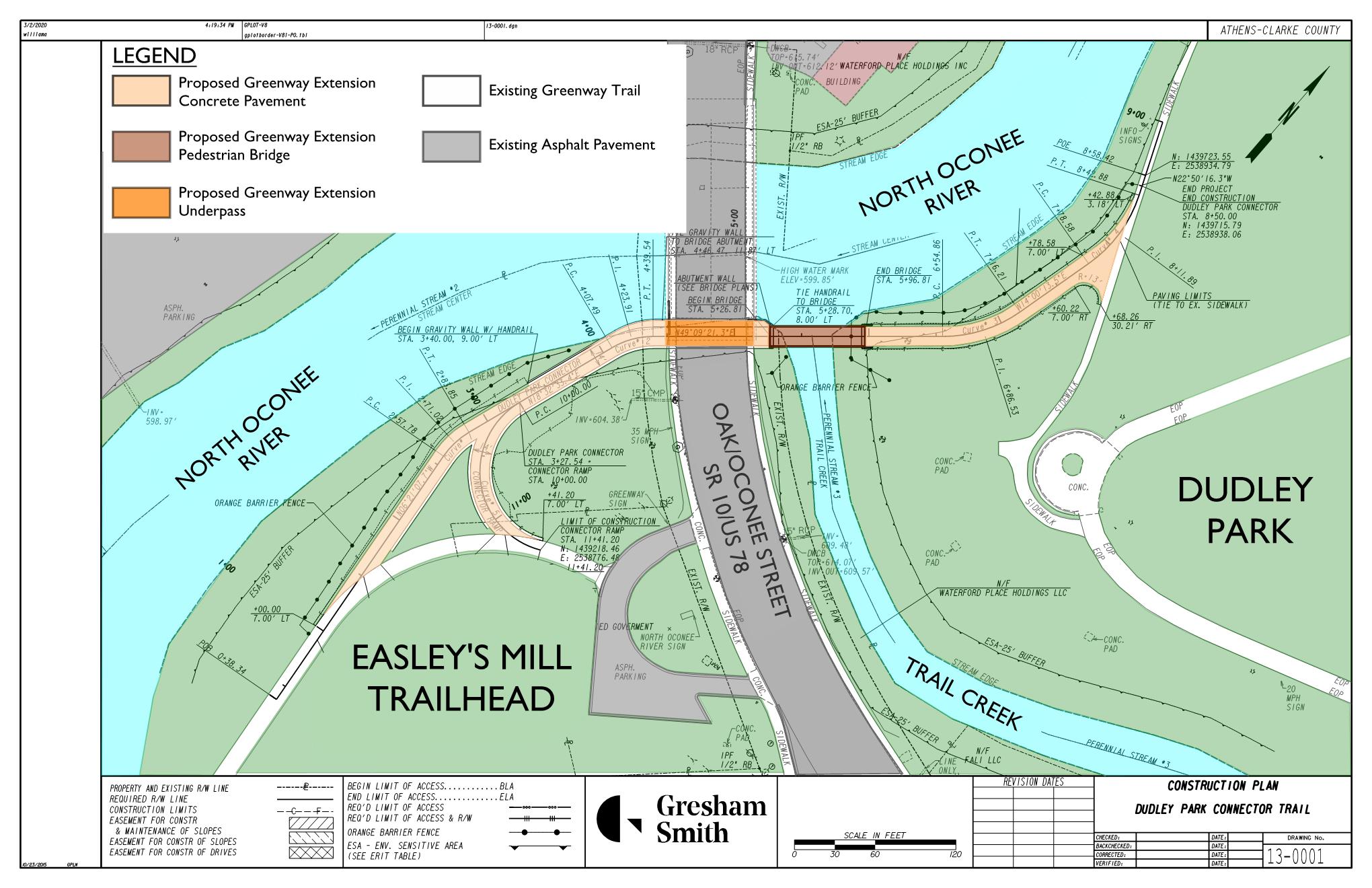 oak/oconee st. bridge greenway project - Exhibit 1 - Greenway Extension-Dudley