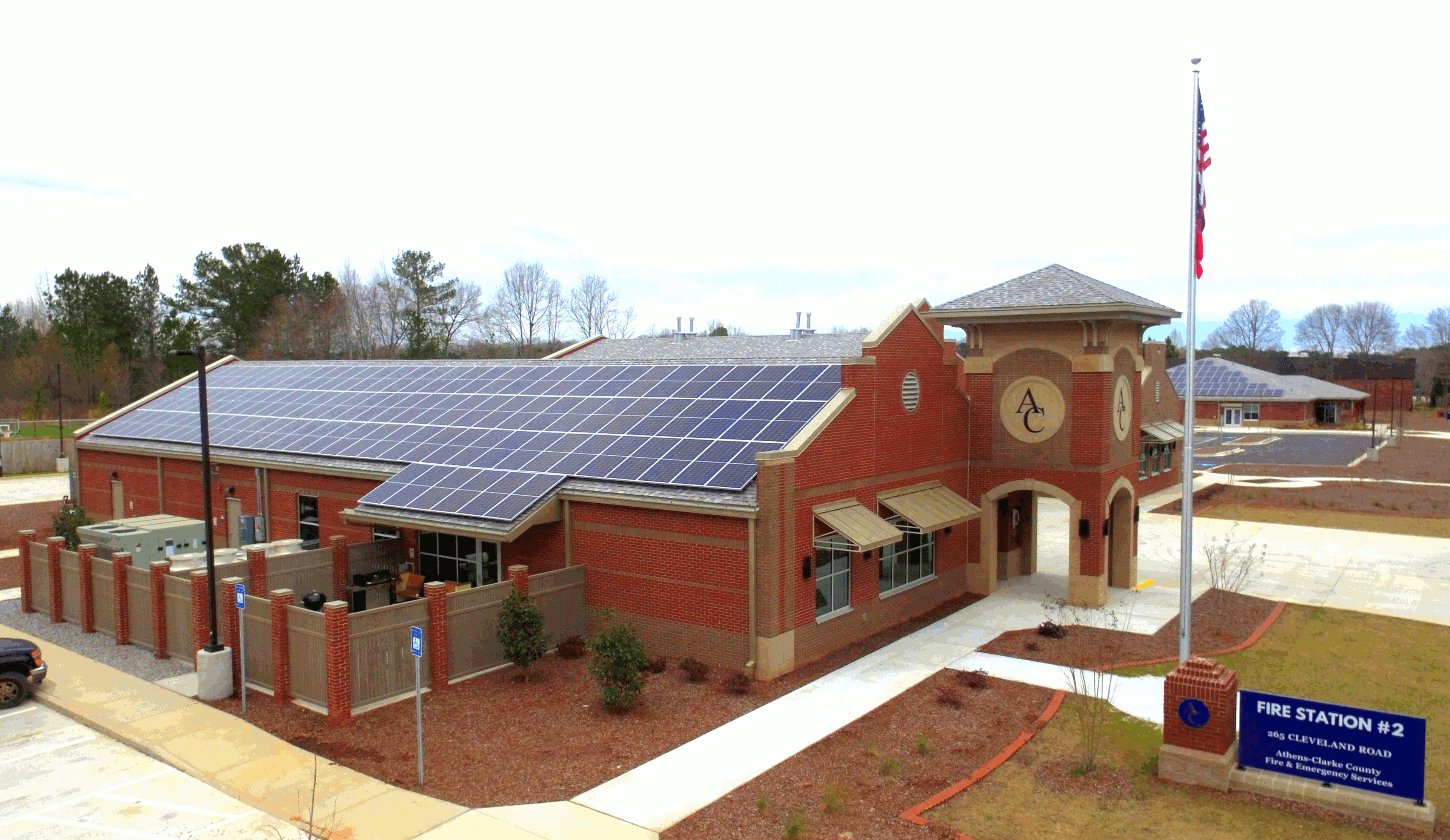 Fire hall solar enery system