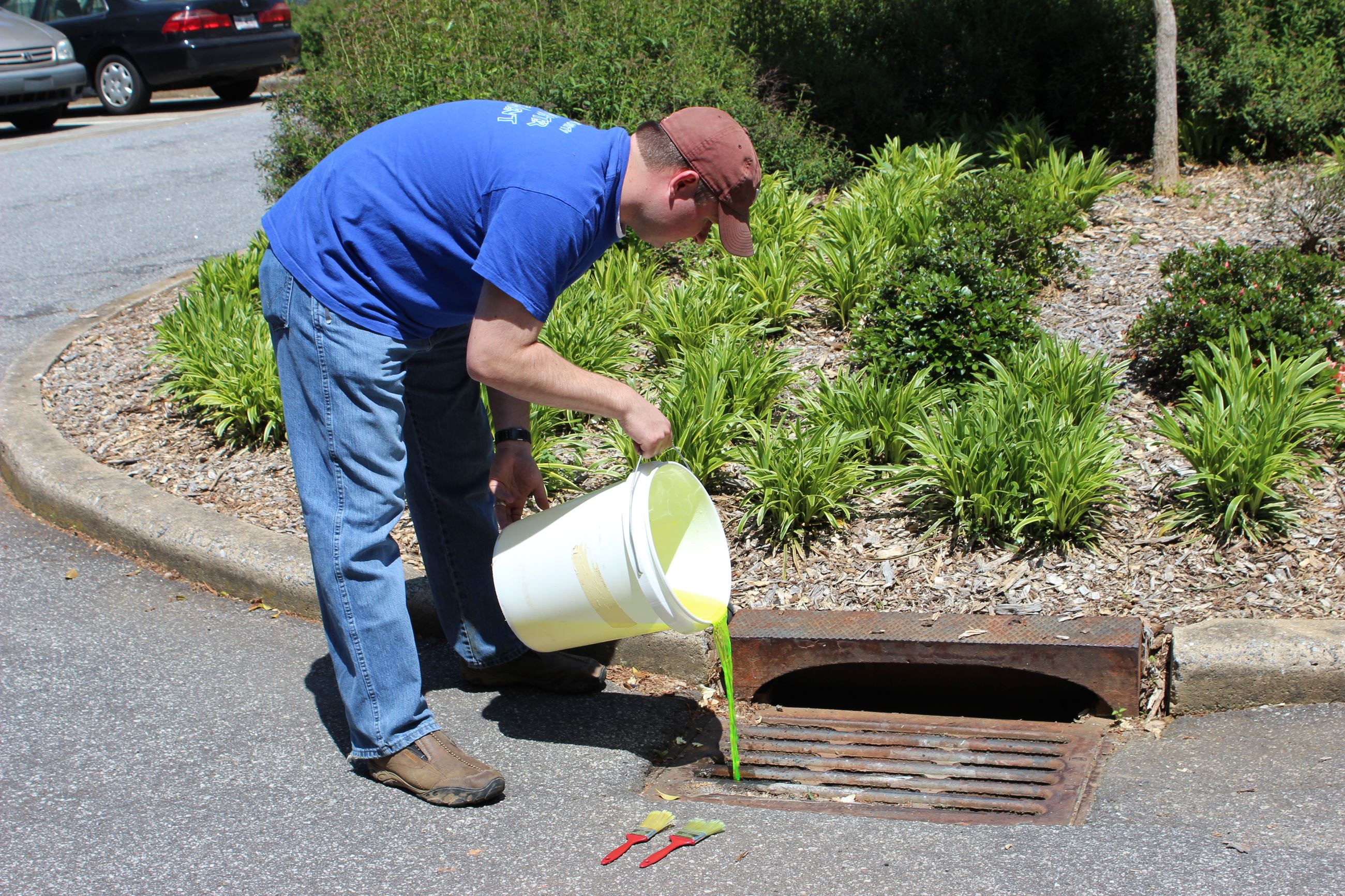 paint down storm drain illicit discharge