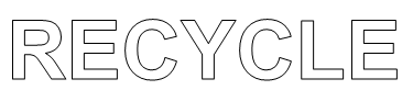 Recycle White Letters