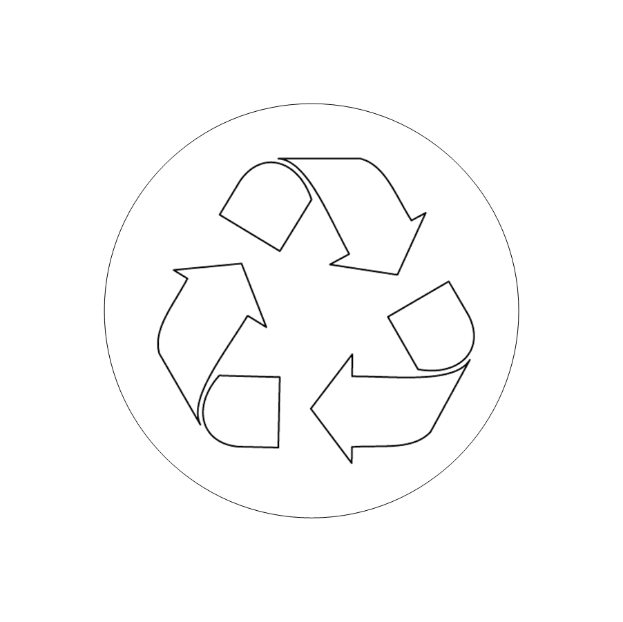 Recycle white on clear (small)