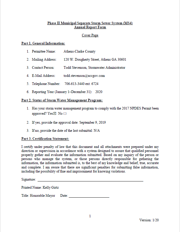 2020 Annual Report cover page