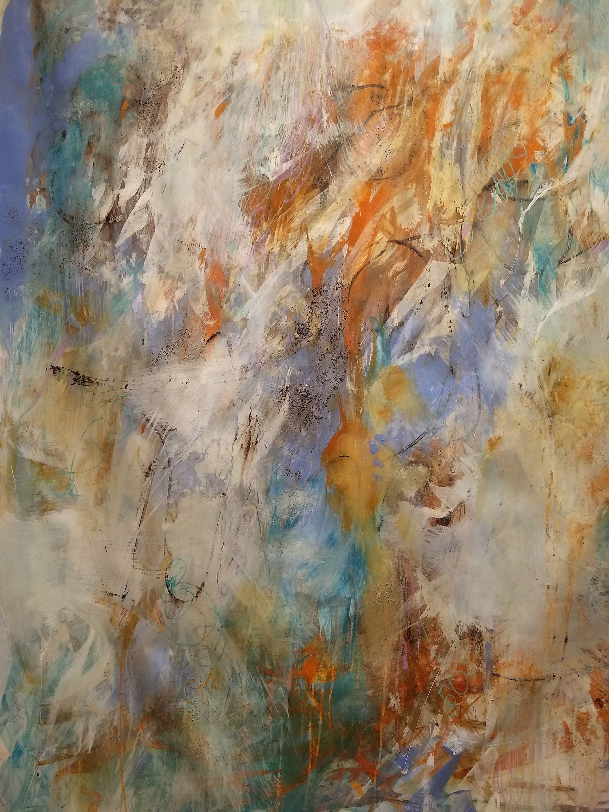 Penny Beesley, Take My Pulse, 2020, Mixed media on paper, 47" x 55"