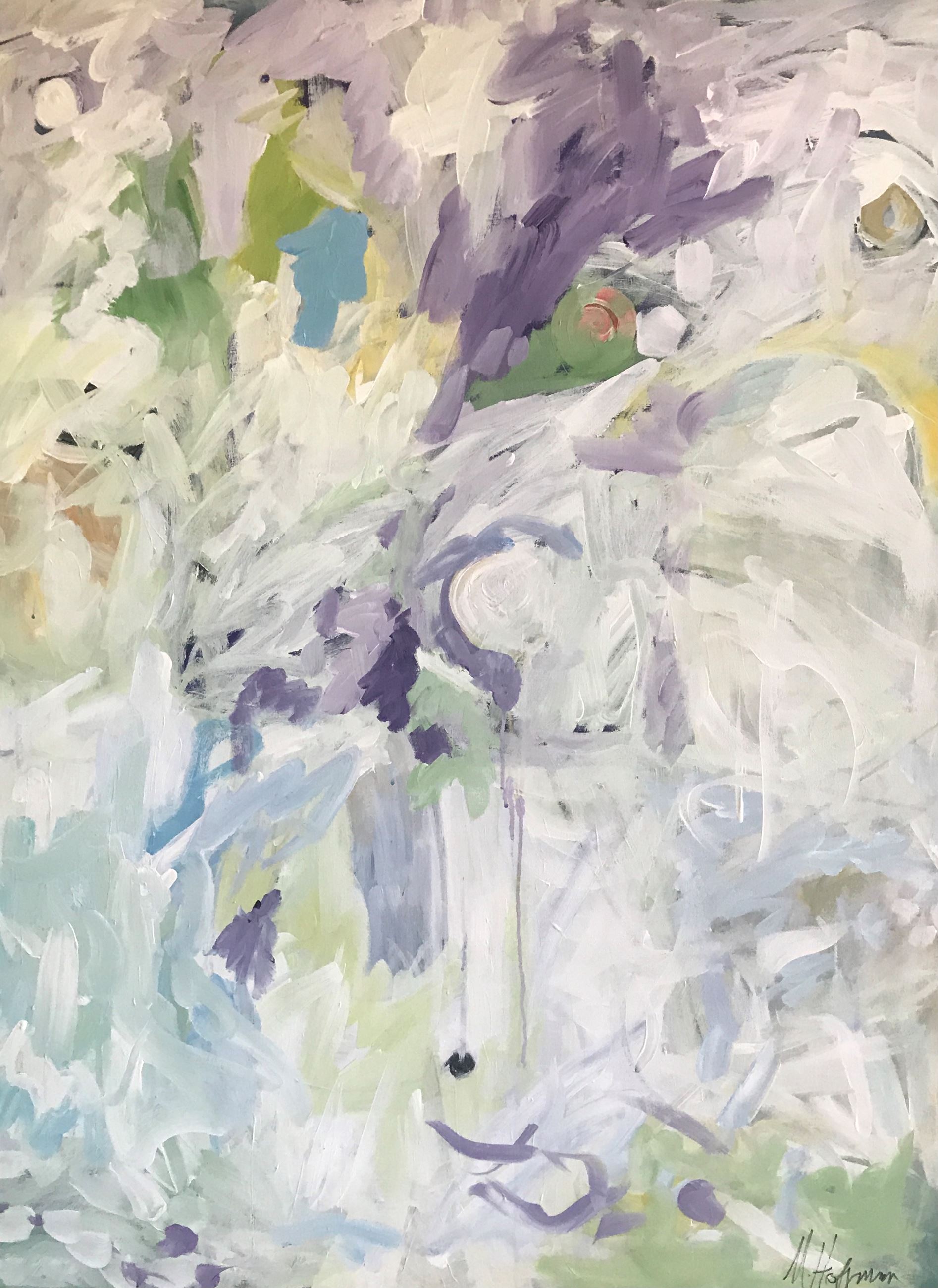 Melinda Hoffman, Frivolity, 2020, Acrylic on canvas, 36" x 48"