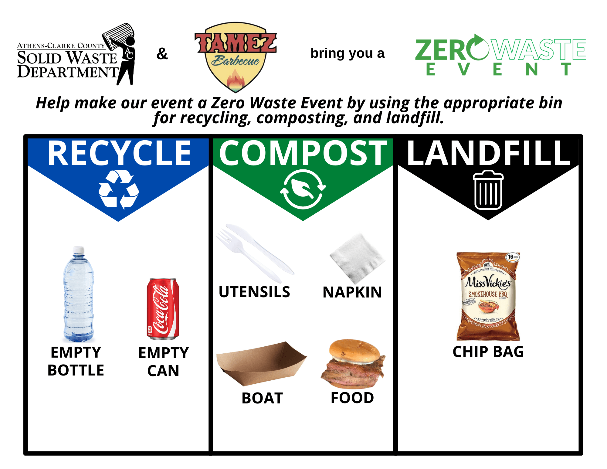 Tamez BBQ Waste Sort