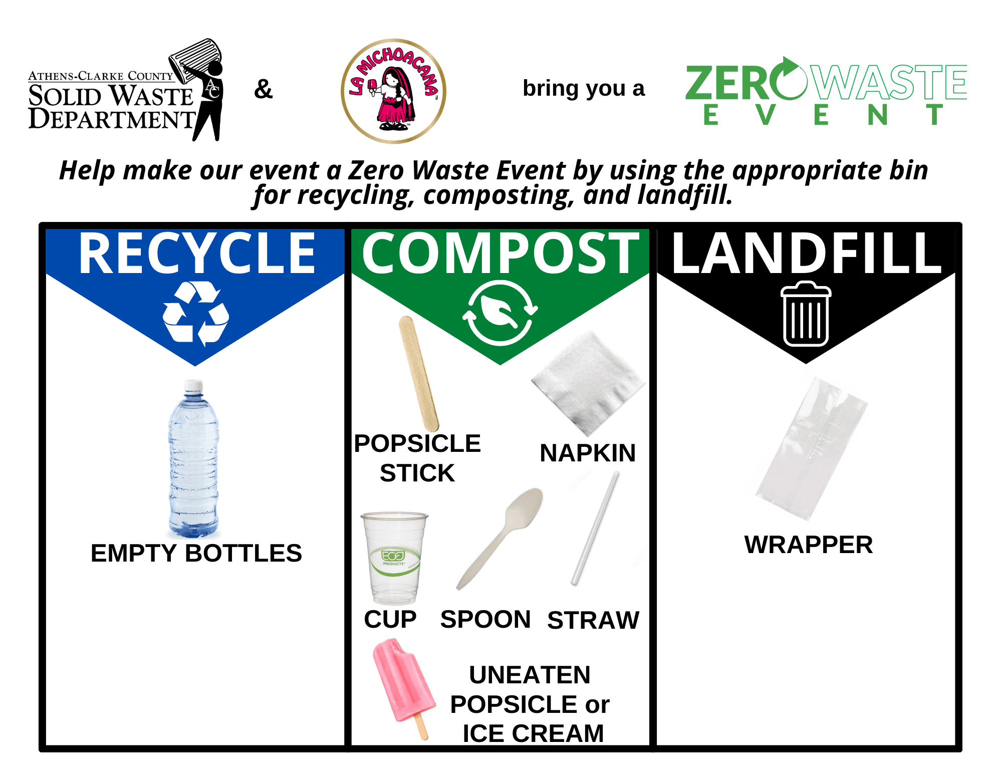 La Michoacana Waste Sort