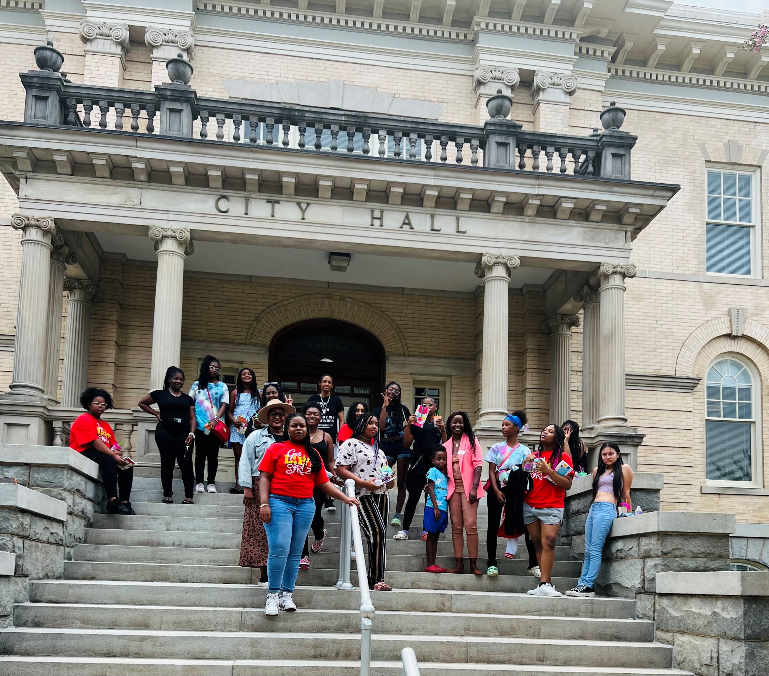 Divas Who Win participants at City Hall