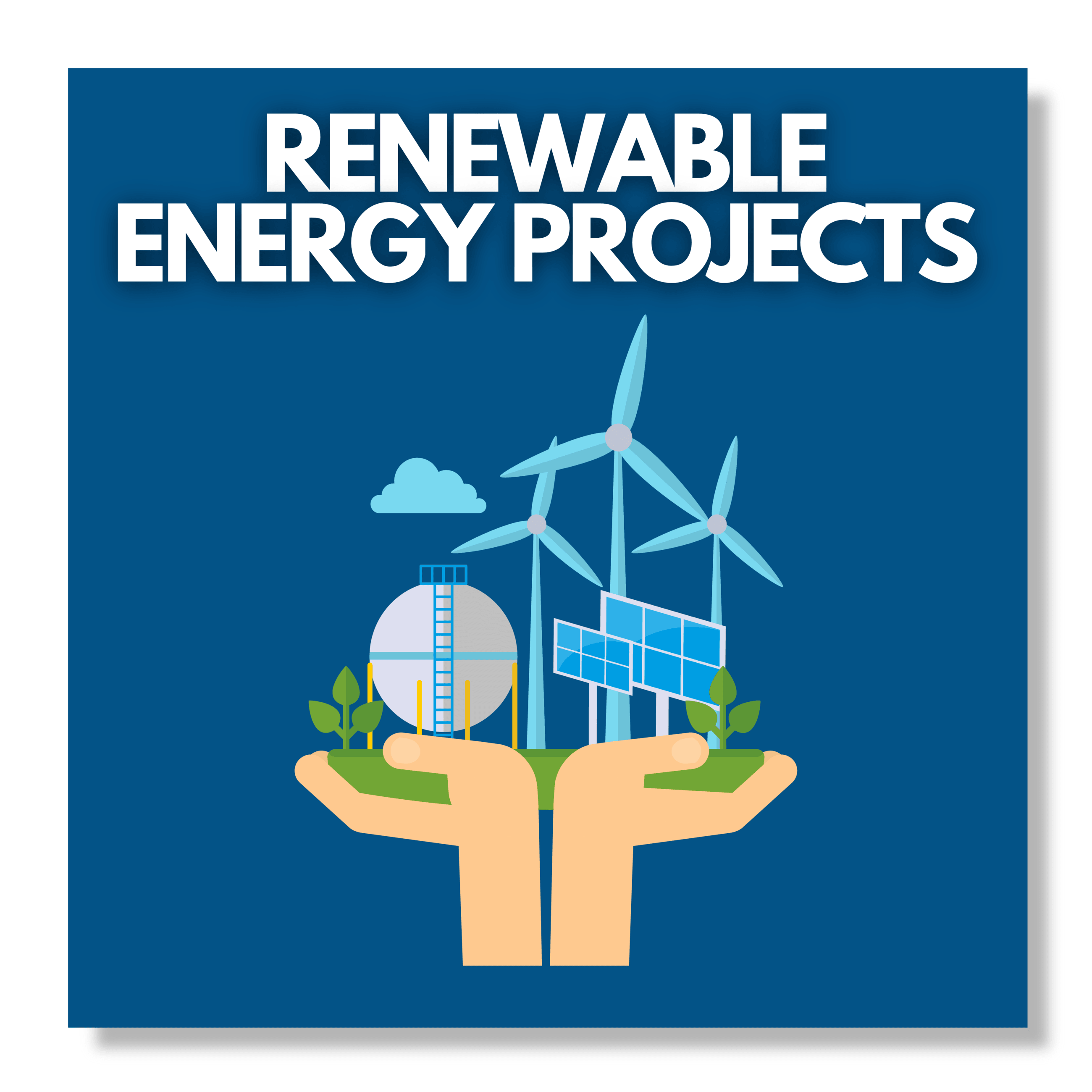 renewable energy projects button