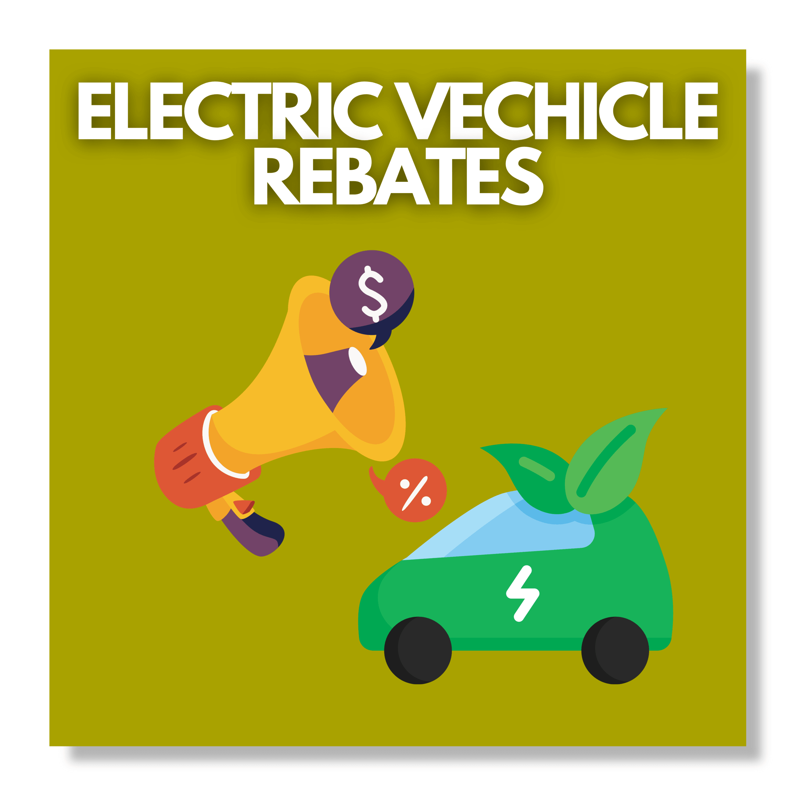 electric vehicle rebates button