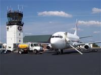 B-737 200 0082 plane receiving fuel on runway
