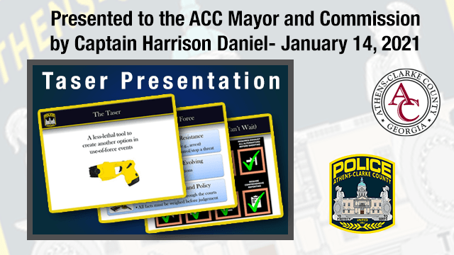 Taser Presentation Graphic Opens in new window