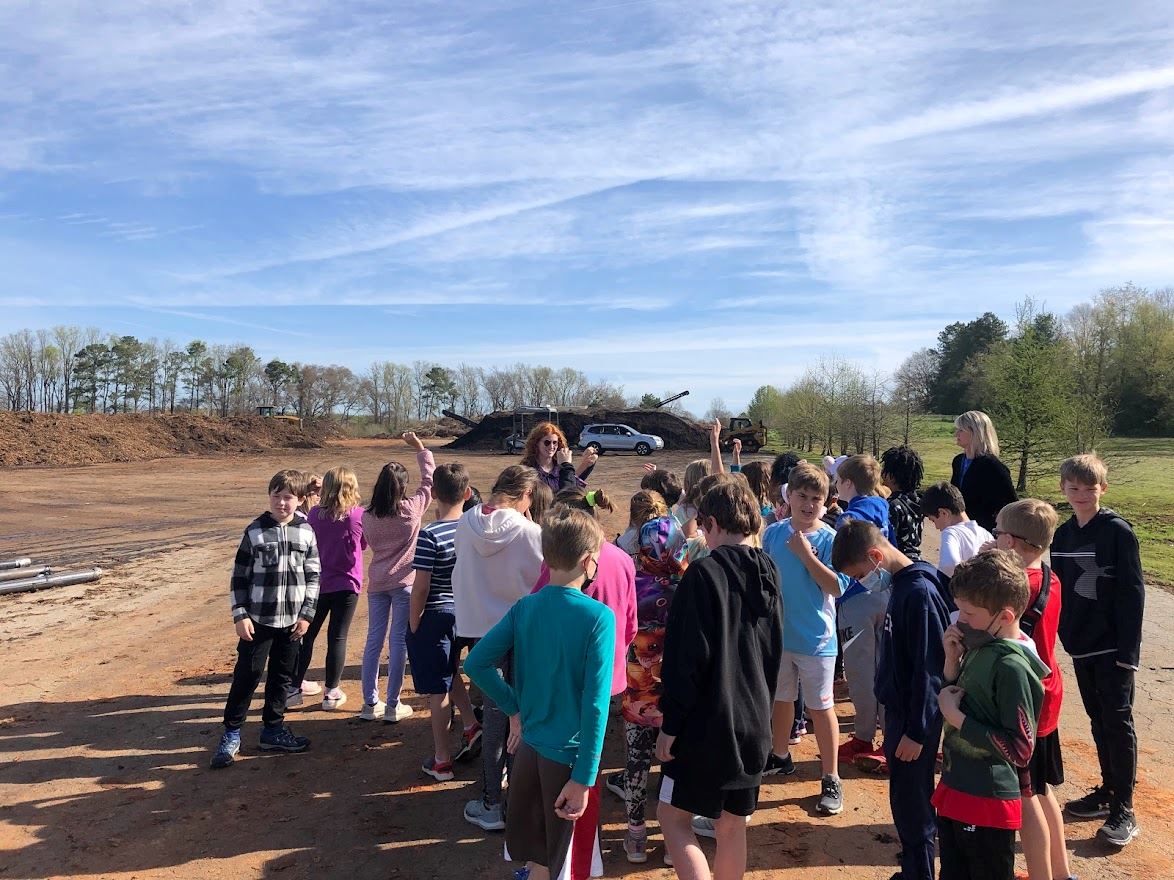 Oconee Elementary Tour at Composting Facility