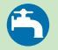 An image of a faucet icon to show what readers should look for hidden in the report