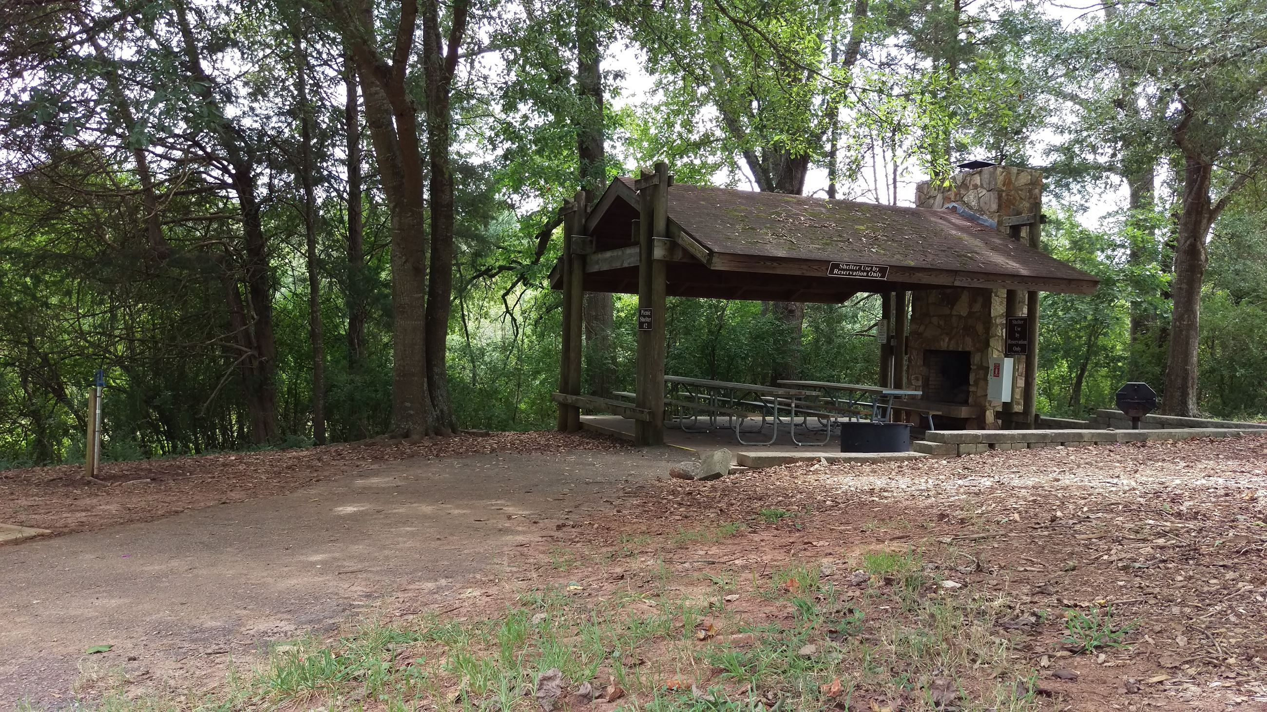 Photo of Picnic Shelter 2 at Sandy Creek Park.